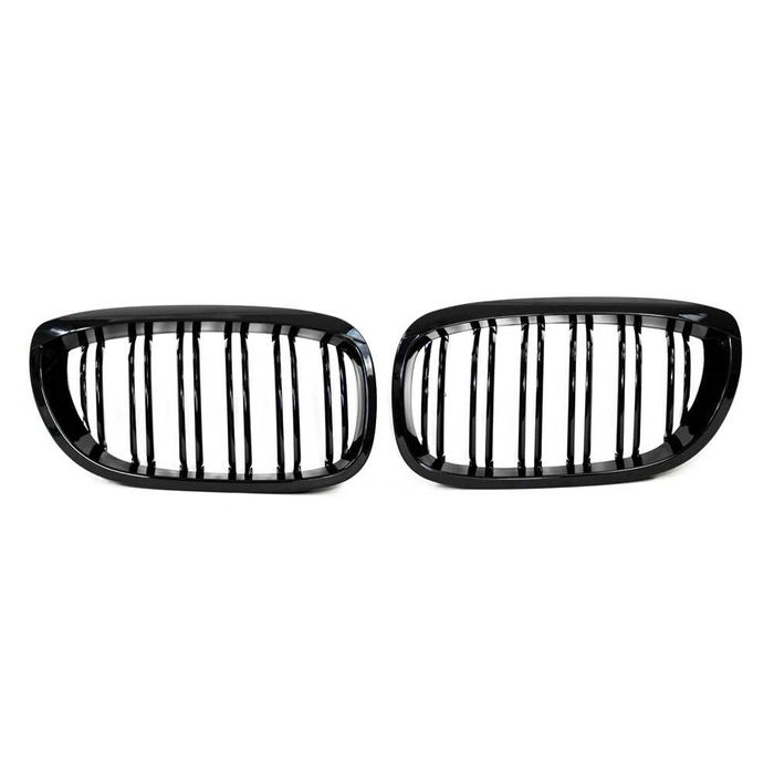 Grile duble M-LOOK BMW E46 Coupe Cabrio Facelift (03-06) negru lucios