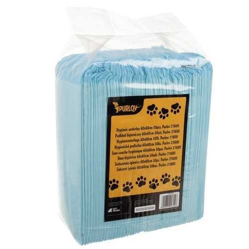 Еднократни хигиенни подложки за кучета 50/100 бр, памперси, 60х60 см