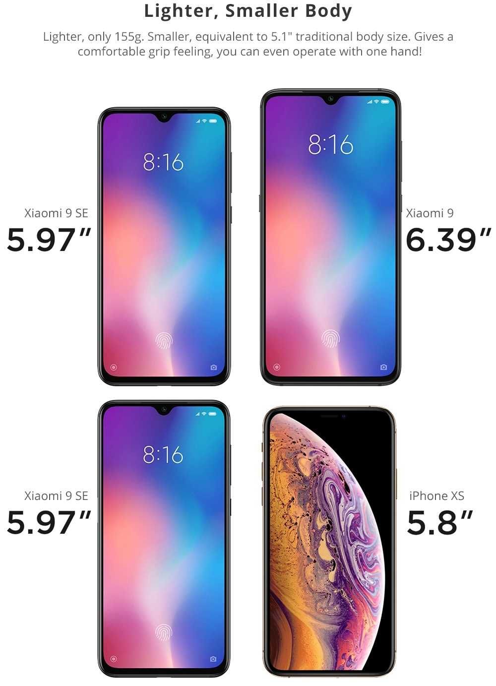 Xiaomi Mi 9 SE 6GB +6''AMOLED - Две SIM под Snapdragon и ГАРАНЦИЯ