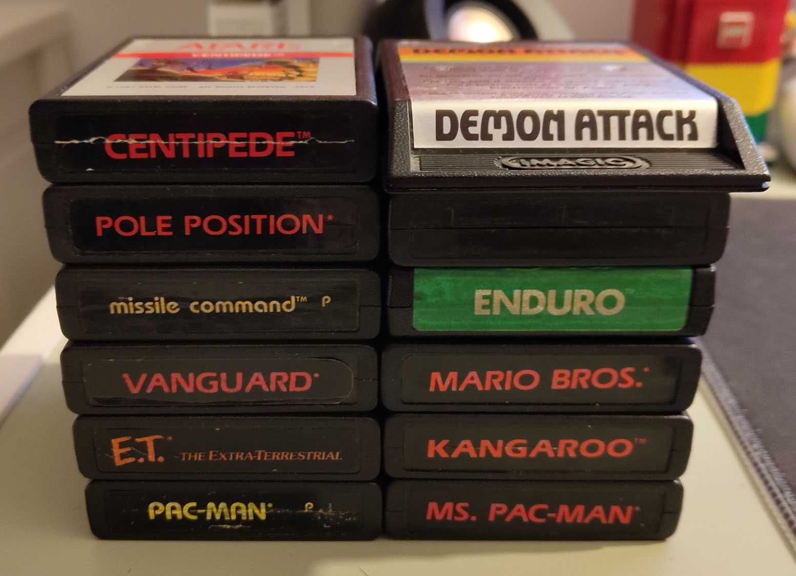 Jocuri Atari 2600/7800 - 11 titluri (Pac-Man, Mario, Centipede etc.)