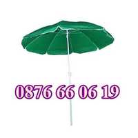 Градински кръгъл чадър ф 3 м, кръгъл градински чадър 300 мм с калъф