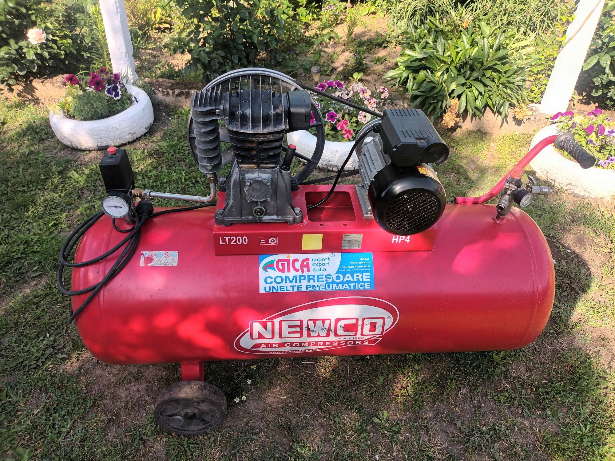 Compresor aer 200lt  monofazic 2.2kw