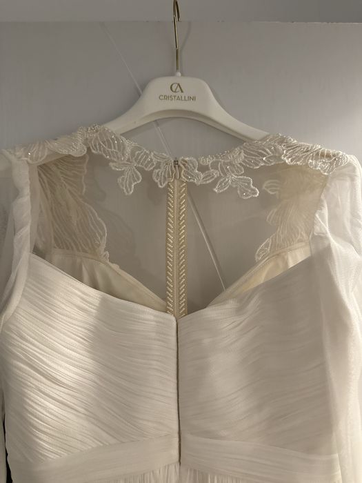 Rochie cununie Cristallini midi ivory