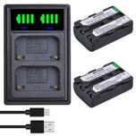 Set 2 acumulatori NP-FM50 + incarcator Sony DCR-PC101 A100 DSLR-A100