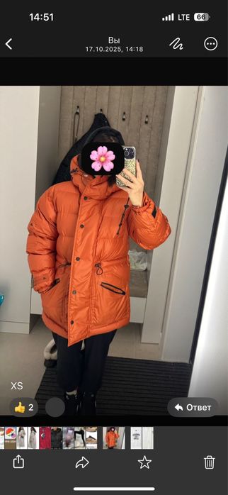 Продам пуховик б/у  адидас