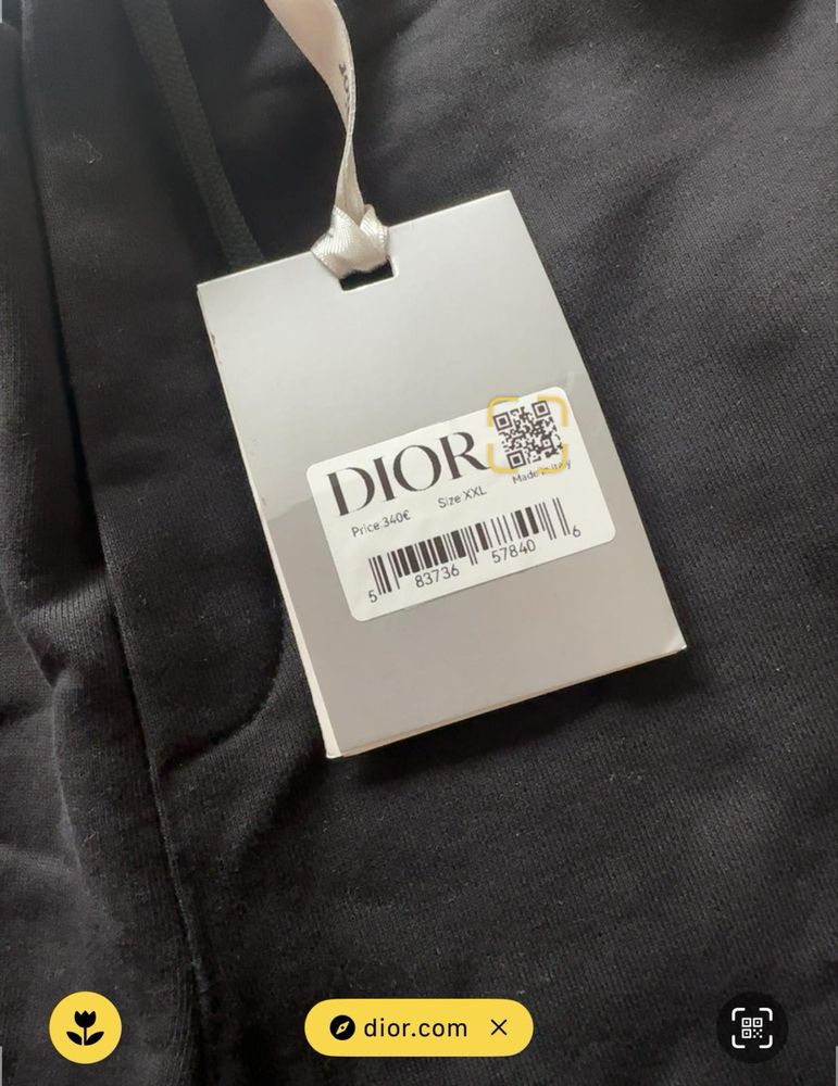 Dior-Чисго нови оригинални мъжки къси панталонки ХЛ размер