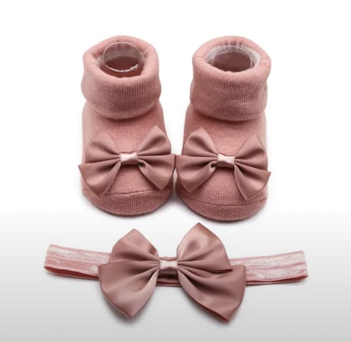 Пинетки с повязкой набор