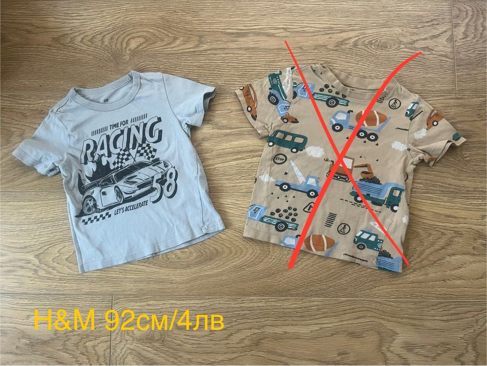 Употребявани тениски,панталони, блузи H&M, George 92 и 98см
