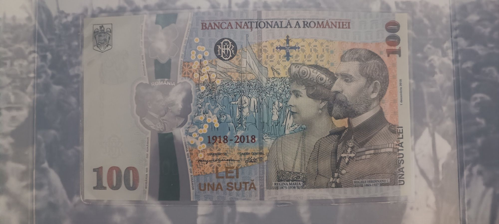 Ofer spre vânzare Bancnota Aniversară 100 anii Marea Unire