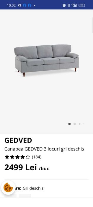 Canapea Jysk 3 locuri