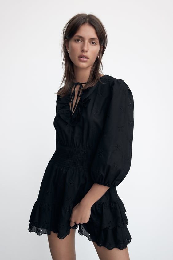 Рокля английска броядерия Zara