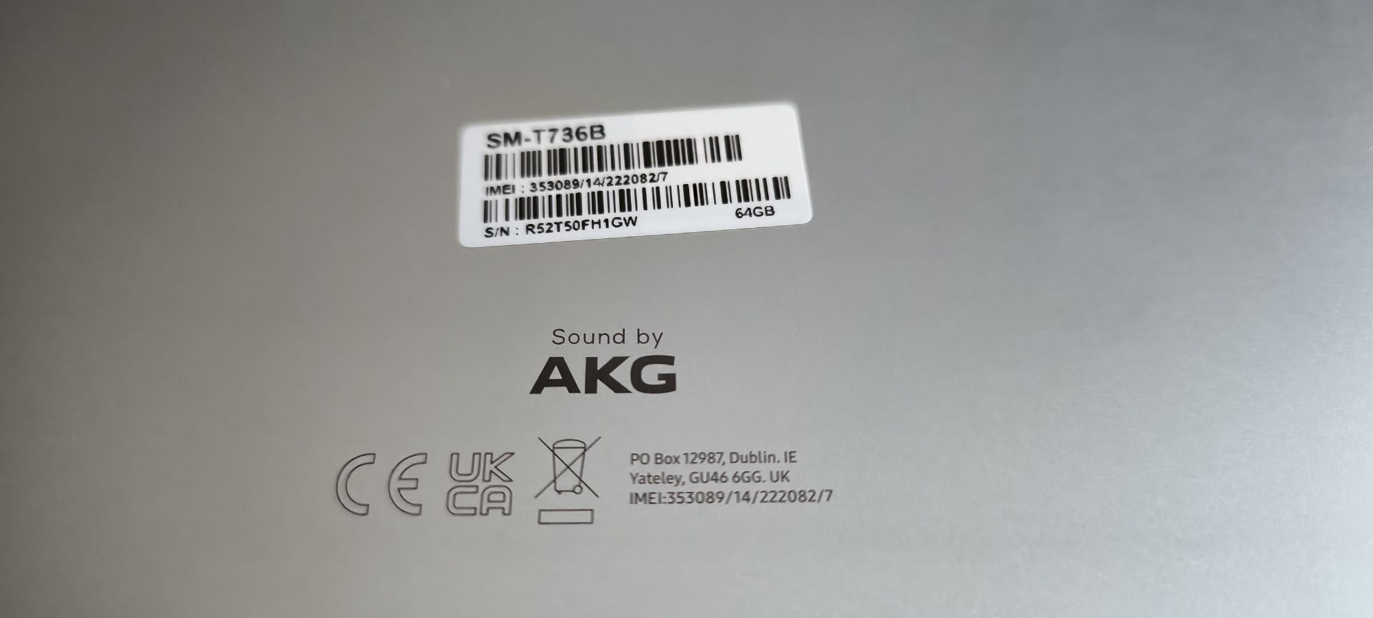 Galaxy Tab S7 FE 5G Mystic Silver 64GB