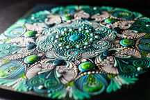 Mandala in puncte pictata manual