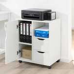 Dulap birou cu roti si sertare multifunctional |SB FBT105-W