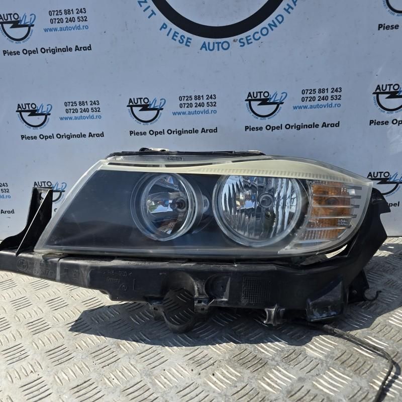 Far stanga fundal negru halogen BMW Seria 3 LCI E90