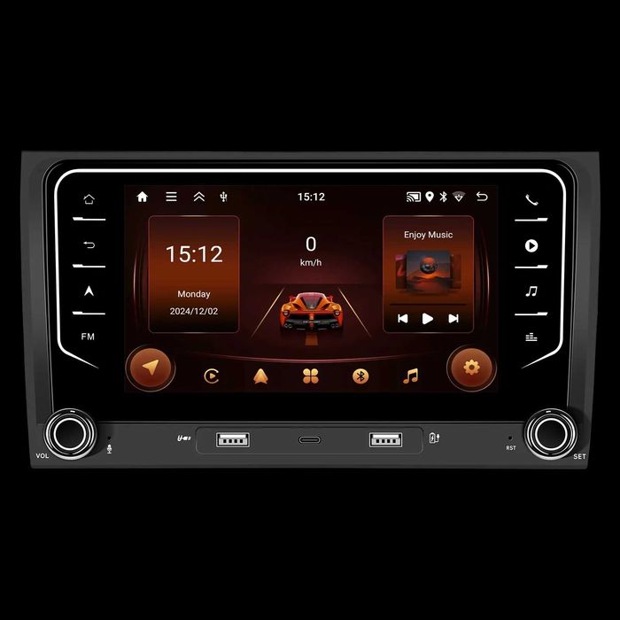Navigatie Android Dedicata Audi A4 (2001 - 2008), 7Inch, BT, Carplay