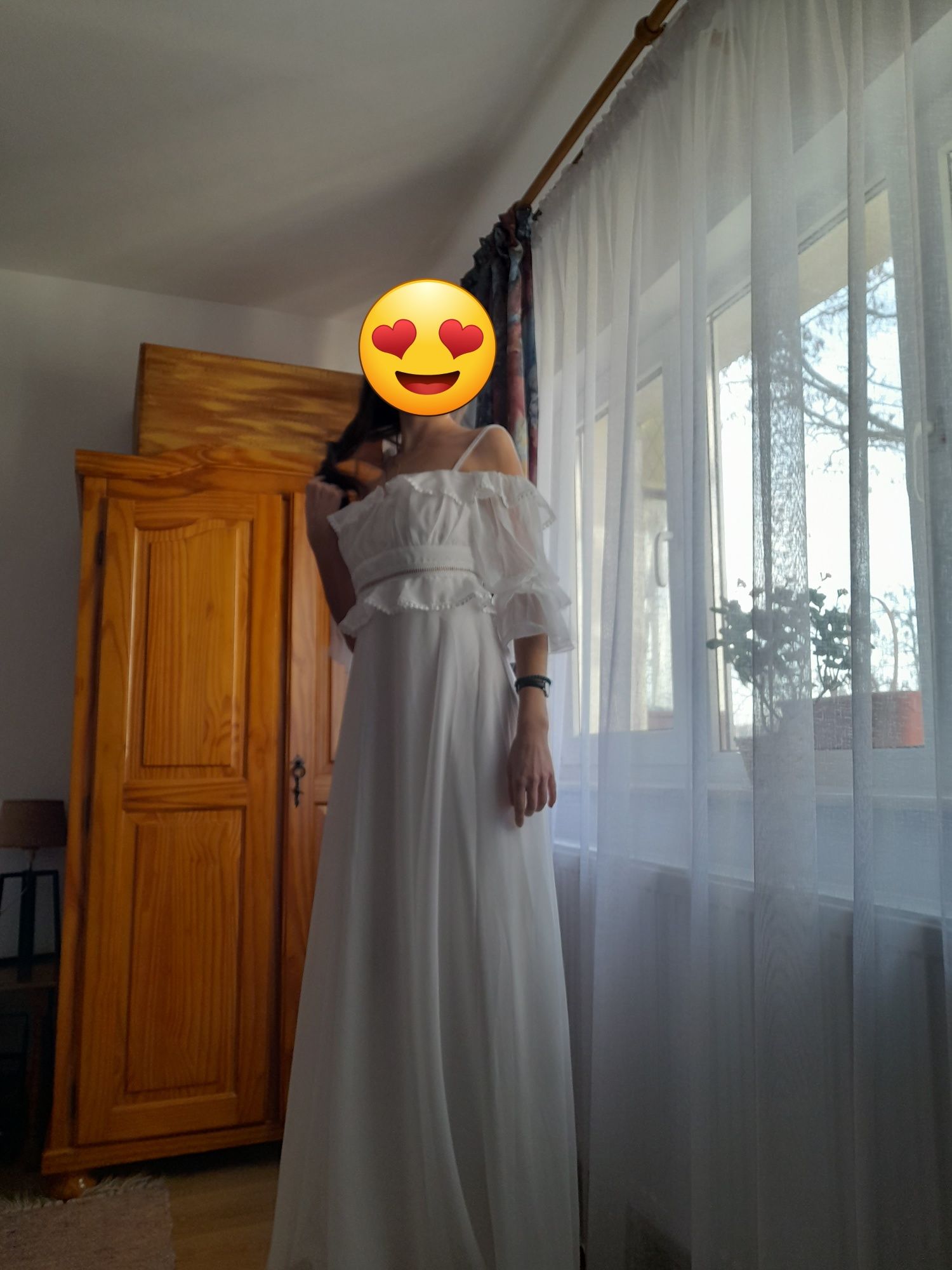Rochie alba de mireasa sau ocazie marime S