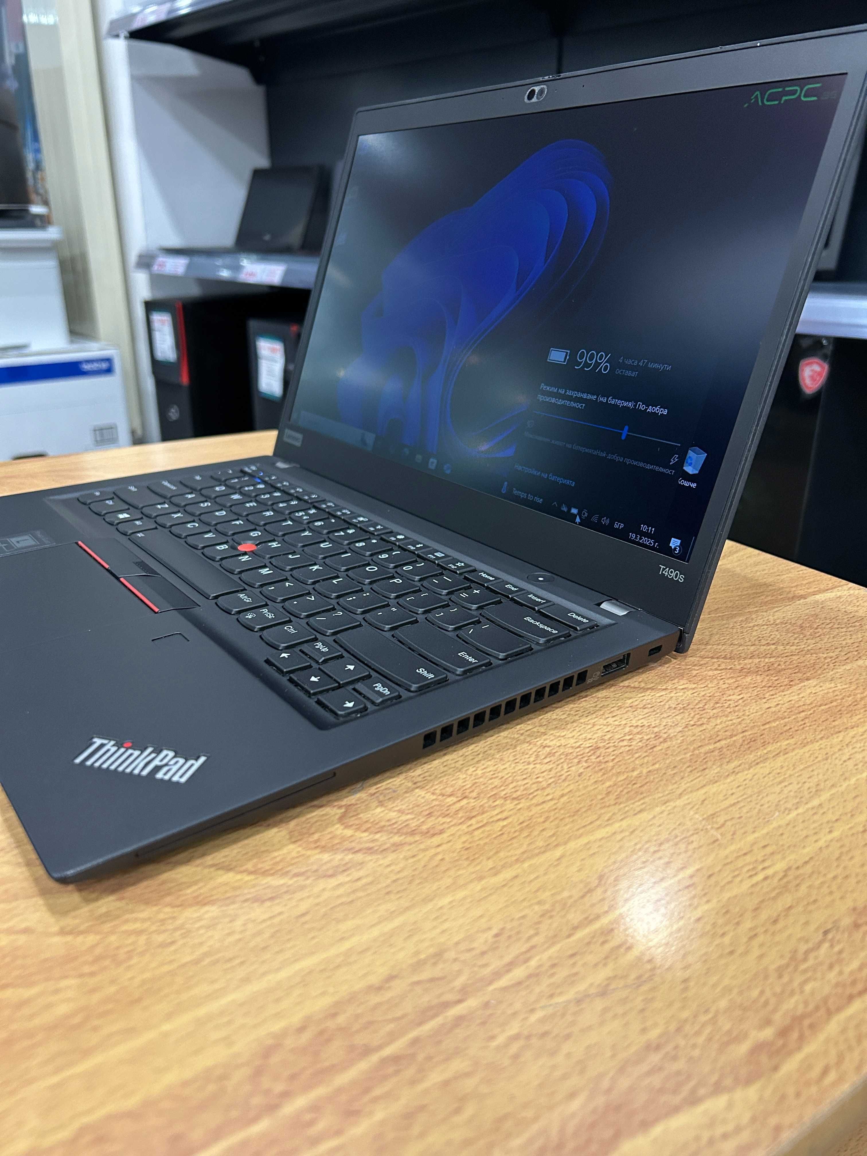 Като нов! Лаптоп Lenovo T490s i7/32GB RAM/512GB с 3 месеца гаранция!