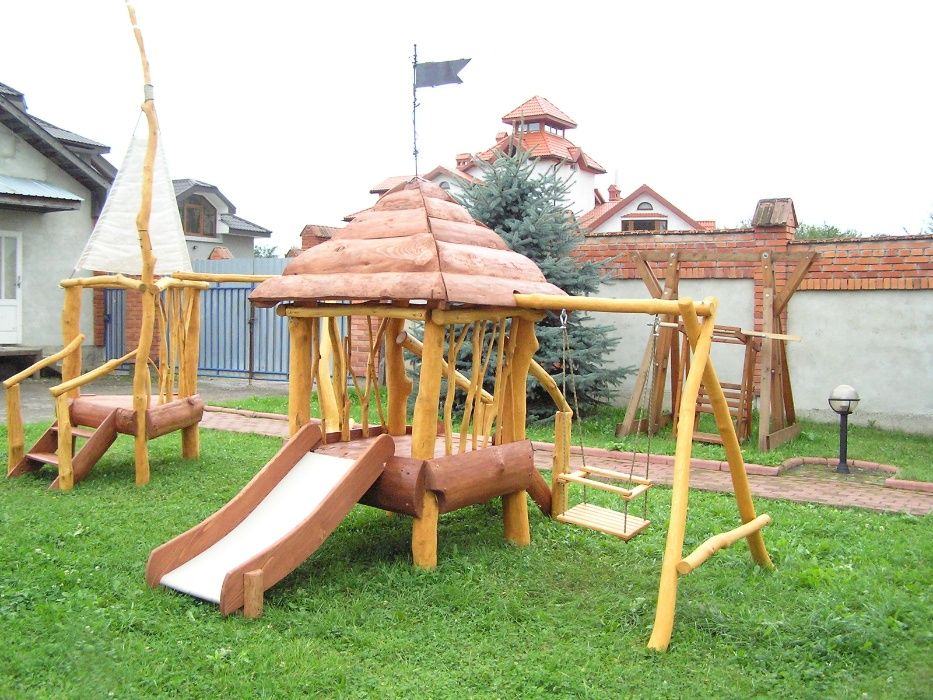Детские игровые площадки из дерева в Ташкенте.