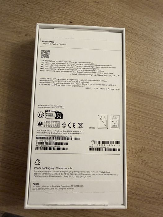 iPhone 17 Pro 256 Gb Deep Blue