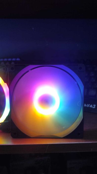 Кулер Helly 12см RGB радуга