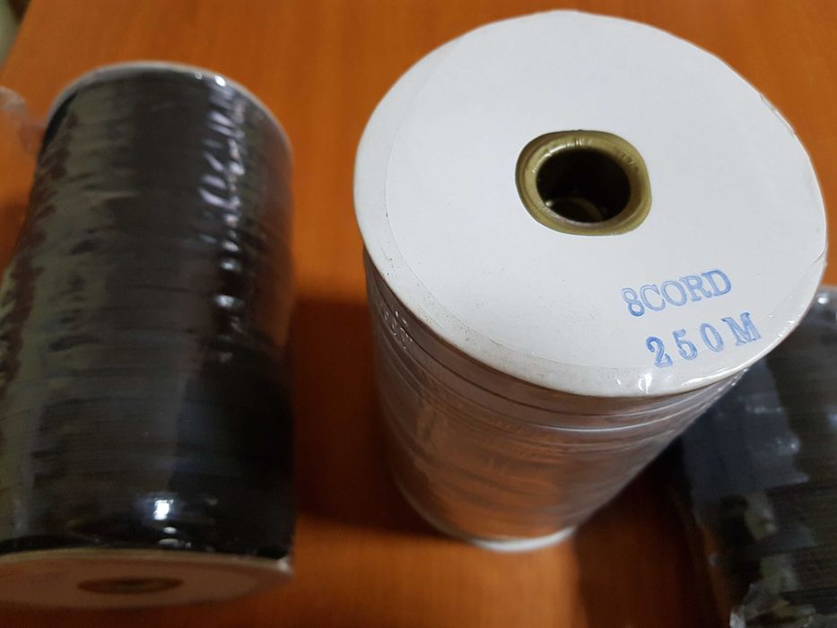 Elastic alb si negru la 100m si la 250m, lat de 0,60 cm