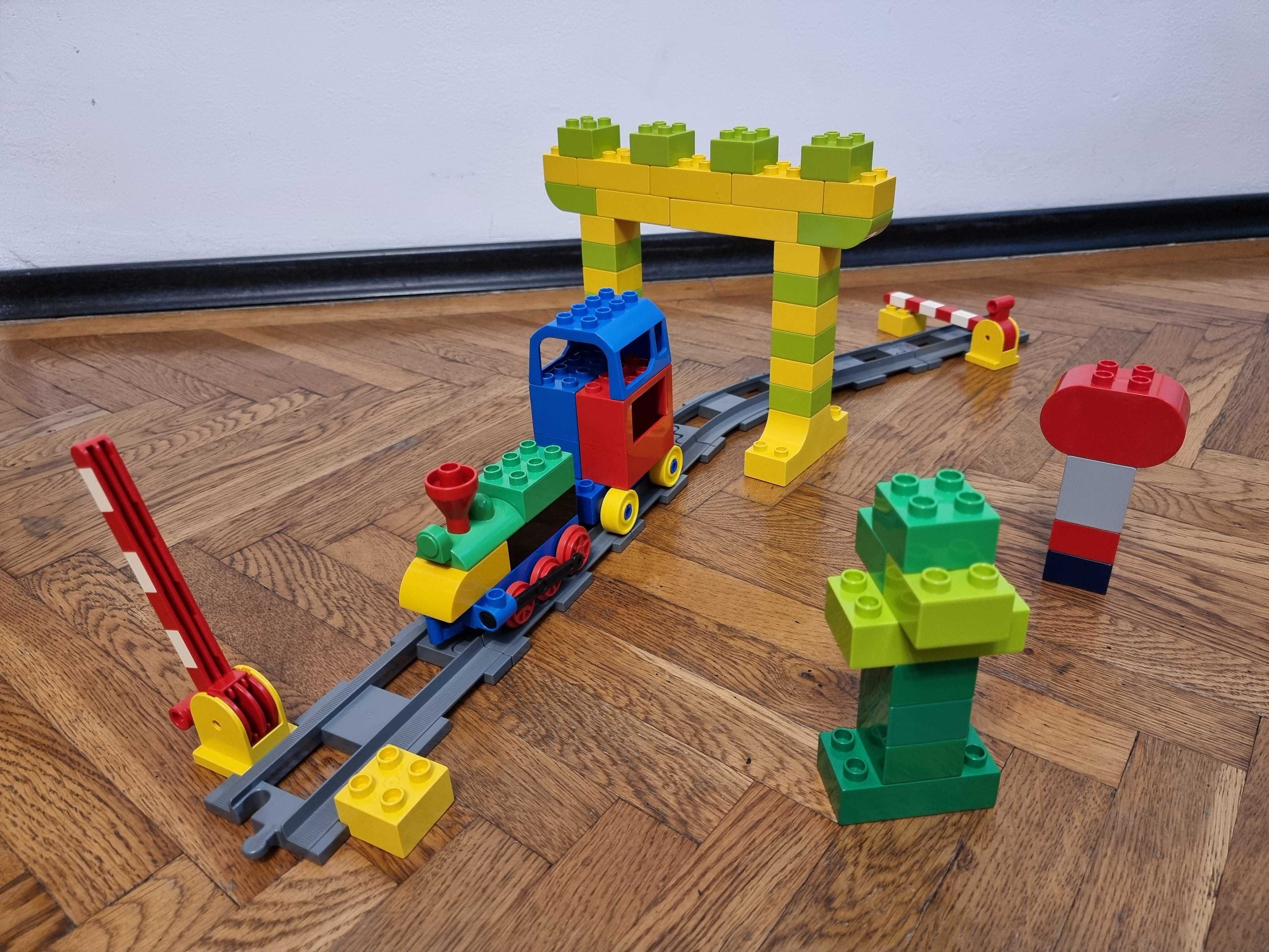 Cale ferata Lego Duplo, cu viaduct si bariere