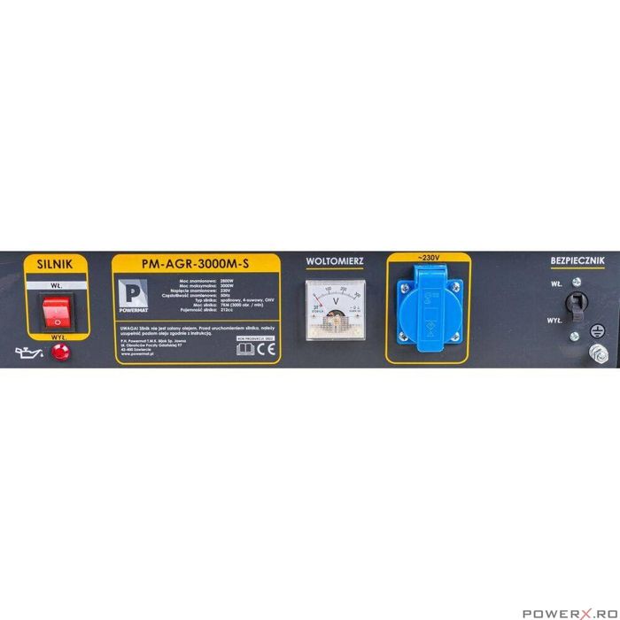 Generator curent electric 3000 W, 3 KW, 220 V, 7 CP, AVR, Monofazat,