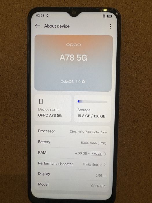Oppo A78 128Gb ID-XXL4696