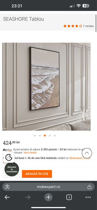 Tablou Mobexpert mare 120 x 80 cm, model nou 2025