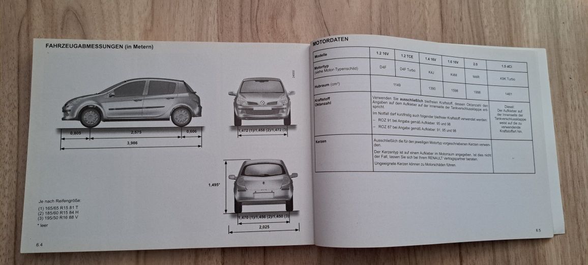 Manual intretinere Renault Clio 3 limba germana