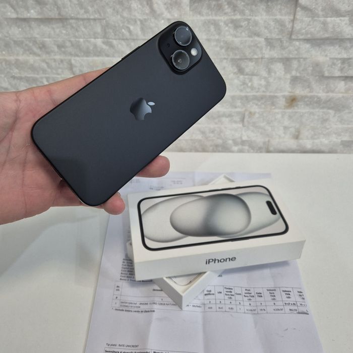 iPhone 15 128GB. ca NOU !! Black