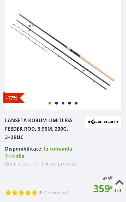 Korum Limitless 3,9 m