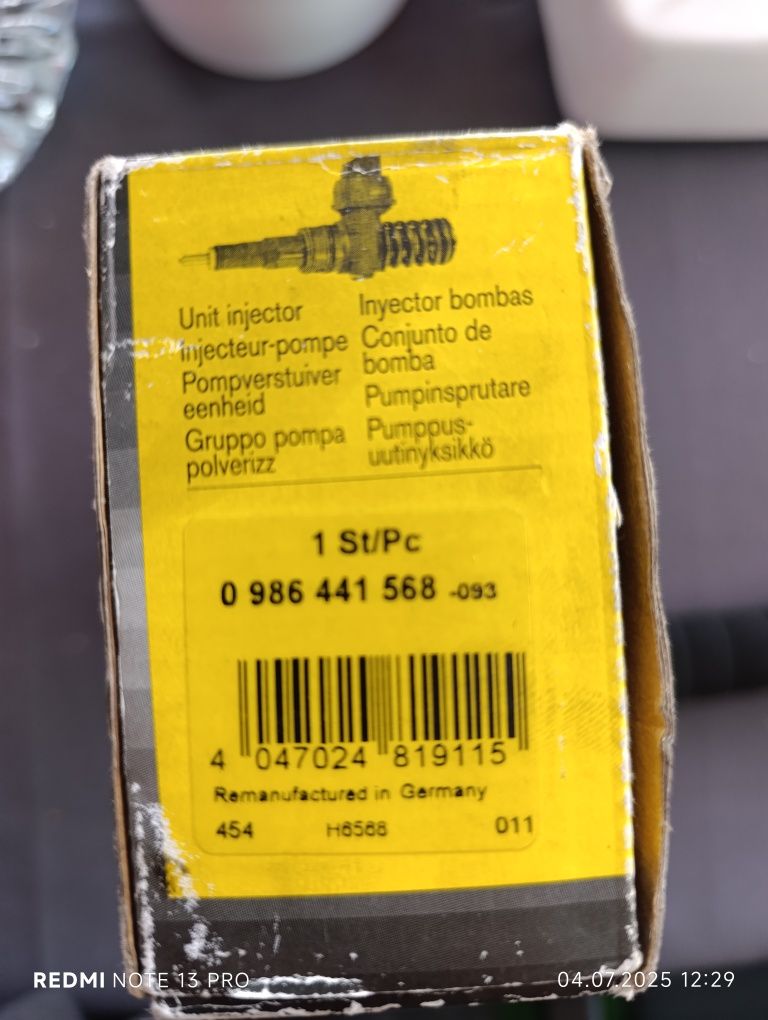 Bosch -помпа  дюза 1.9 tdi  vw,audi ,seat