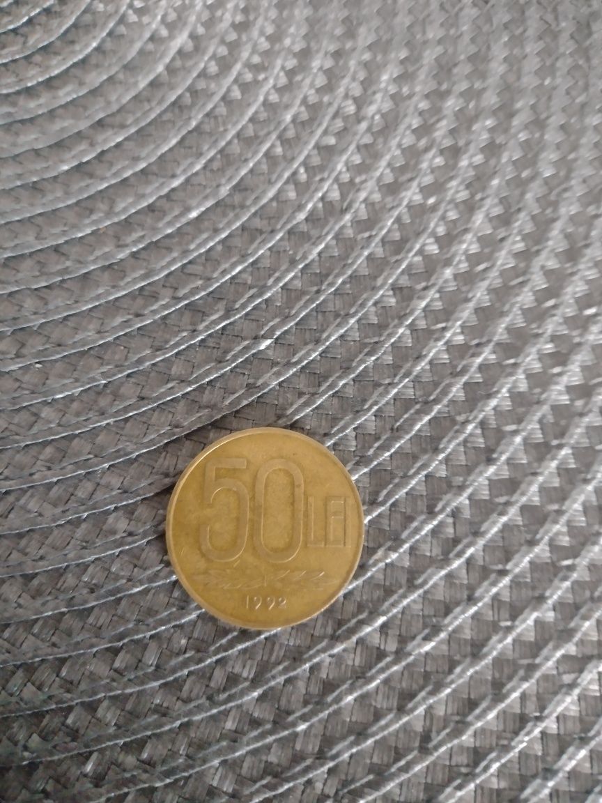 Monedă de 50 lei-An 1992