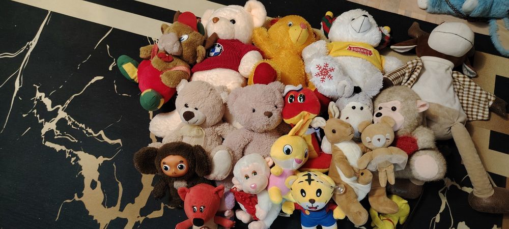 Отдам даром мягкие игрушки