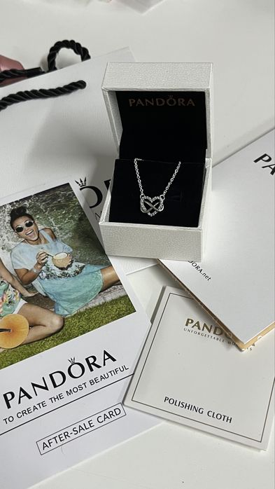 Colier Pandora Inima+Infinit Set Complet