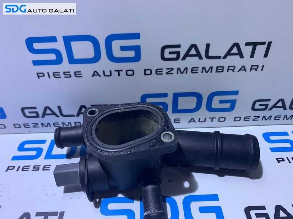 Suport Carcasa Termostat Flansa Senzor Temperatura Apa Audi A3 8P 1.9 TDI BKC BXE 2004 - 2013 Cod 038121132D [M5493]