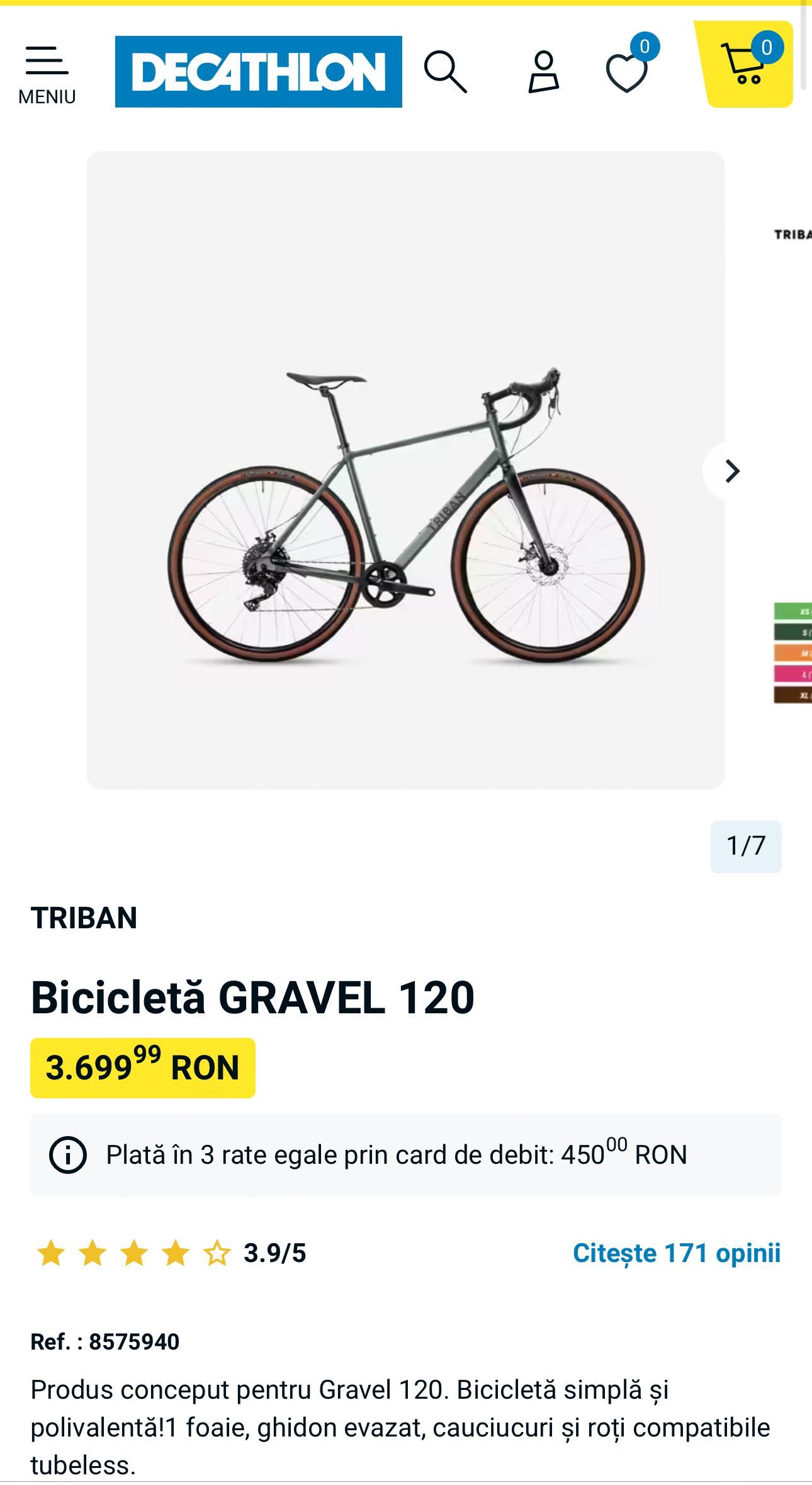 Triban GVL 120 Disc Gravel bicicleta touring entry level 1x10
