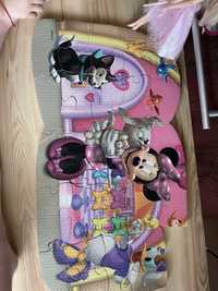 Puzzle covorase din spuma 4 buc: Minnie, Elsa, Sofia si Cars