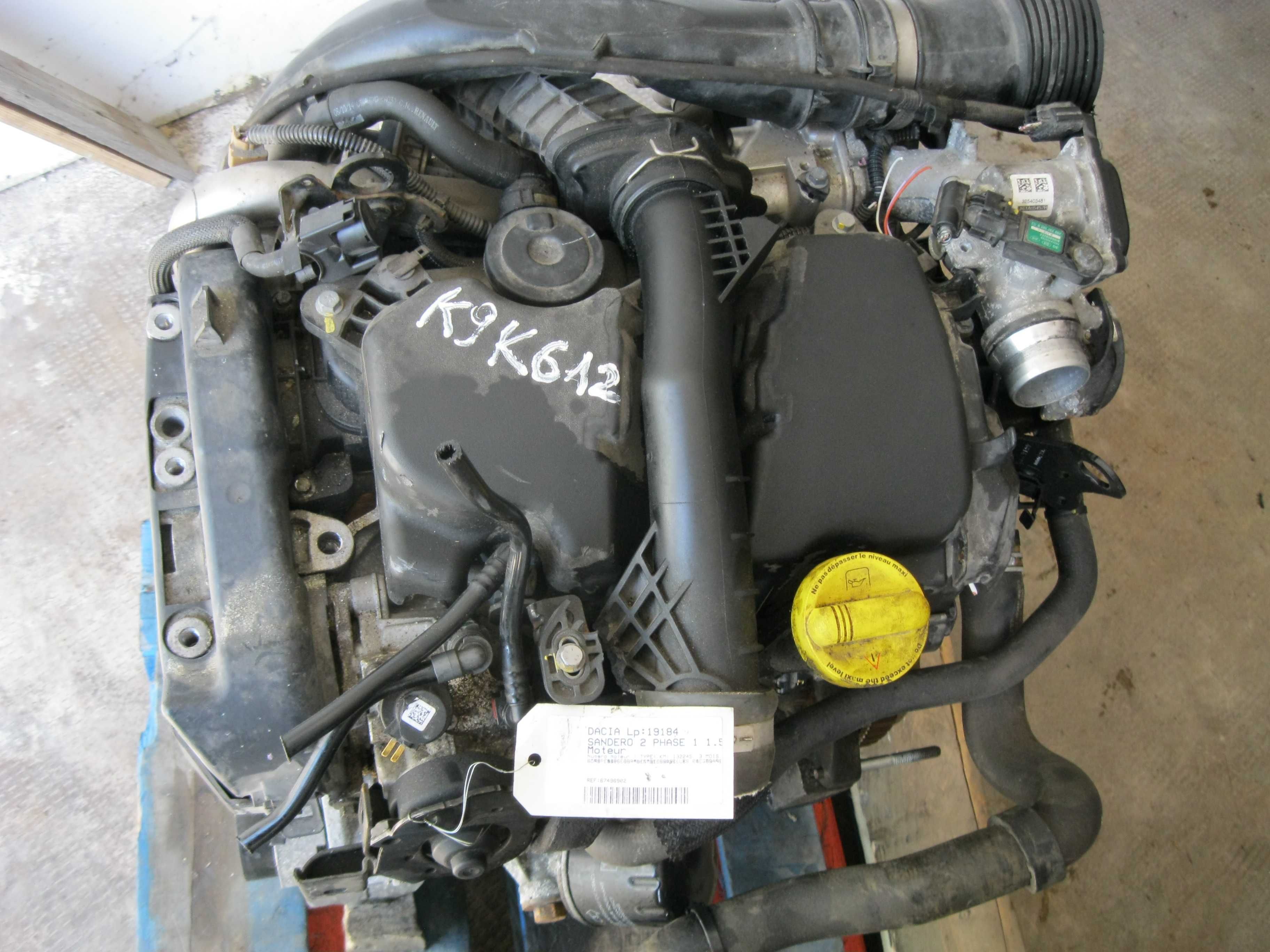 Motor 1,5DCI*K9K612*BOSCH90CpCuAnexeDokkerSanderoMcv132000kmEuro5Frant