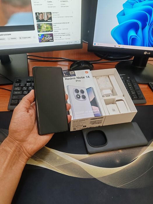 Redmi note 14pro 12/256g(2025)ideal ochilmagan usta kurmagan aybi yuq