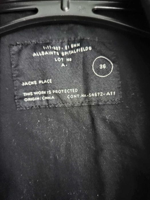 Jacheta Haina All Saints spitalfields mens Jacket Blazersize S-M or 36