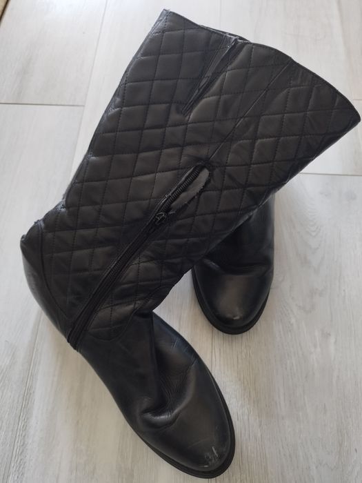 Cizme dama până sub genunchi din piele