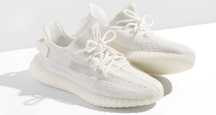 Adidasi Fete Yeezy Boost 350 V2 White - REDUCERE