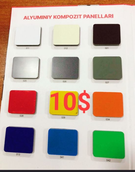 Alukabond list material