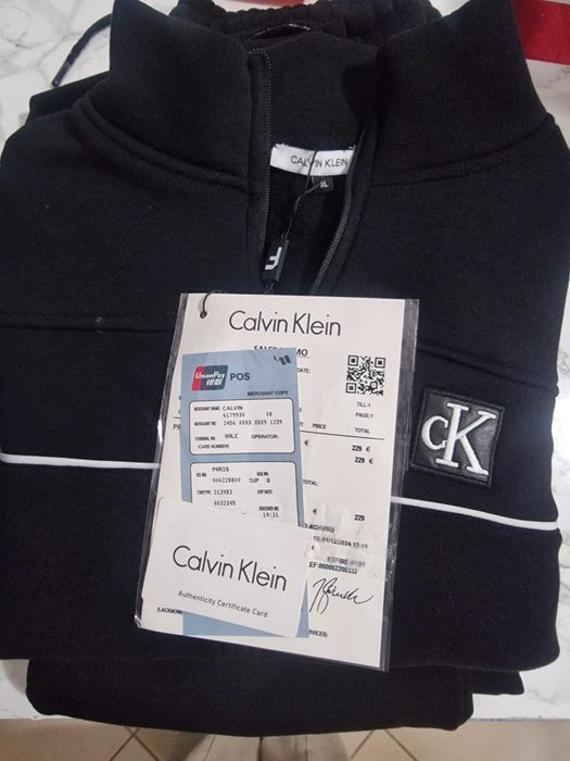 Trening bărbați Calvin Klein – negru – nou, cu etichetă