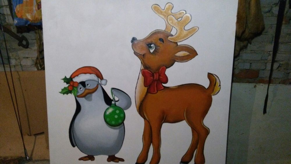 Олень новогодний