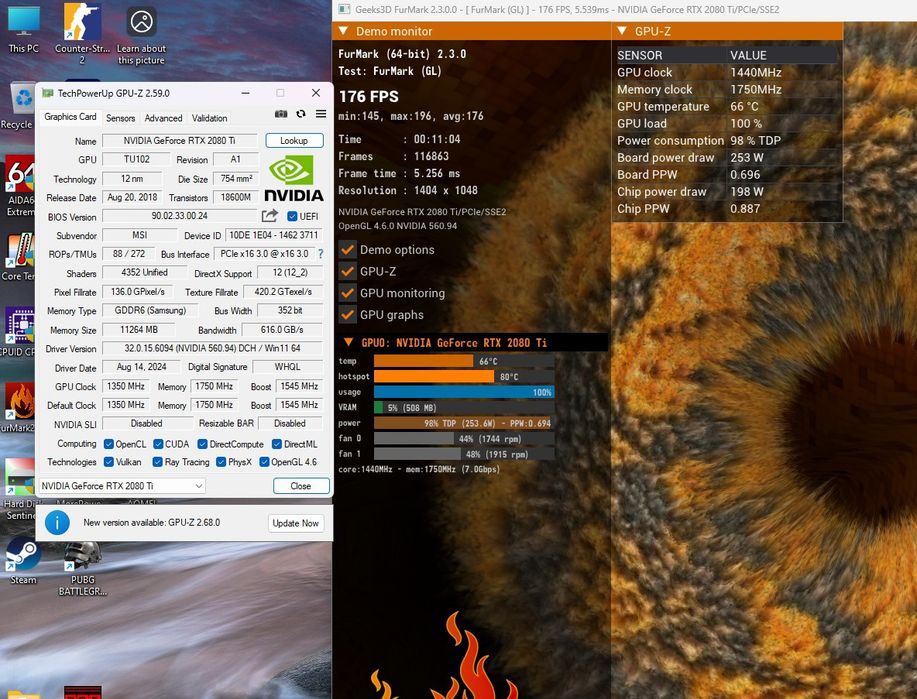 Placa Video RTX 2080Ti 11gb