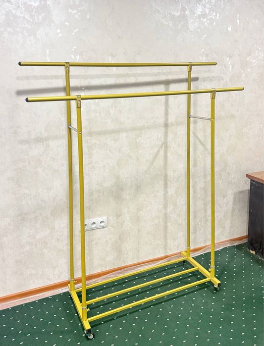 Вешалка напольная двойная металлическая 150×170 см